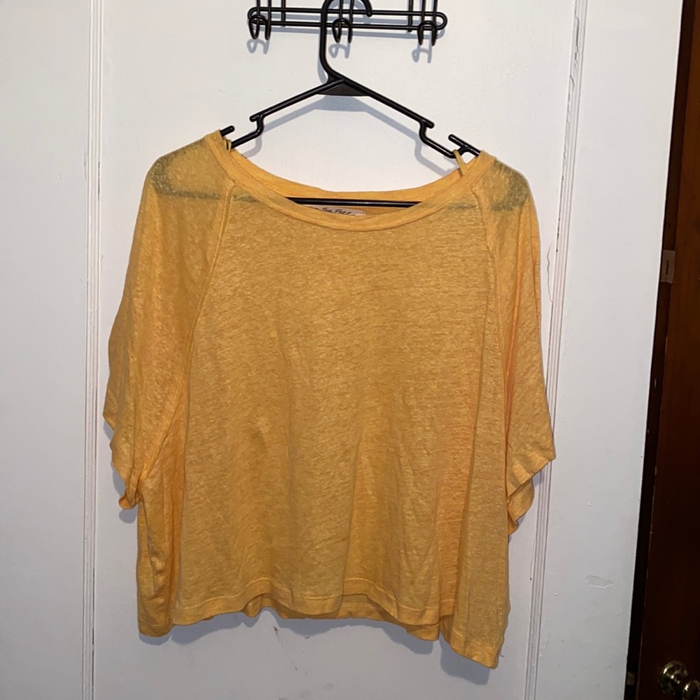 We the Free Free People crop top short sleeve T-shirt - Picture 1 of 8